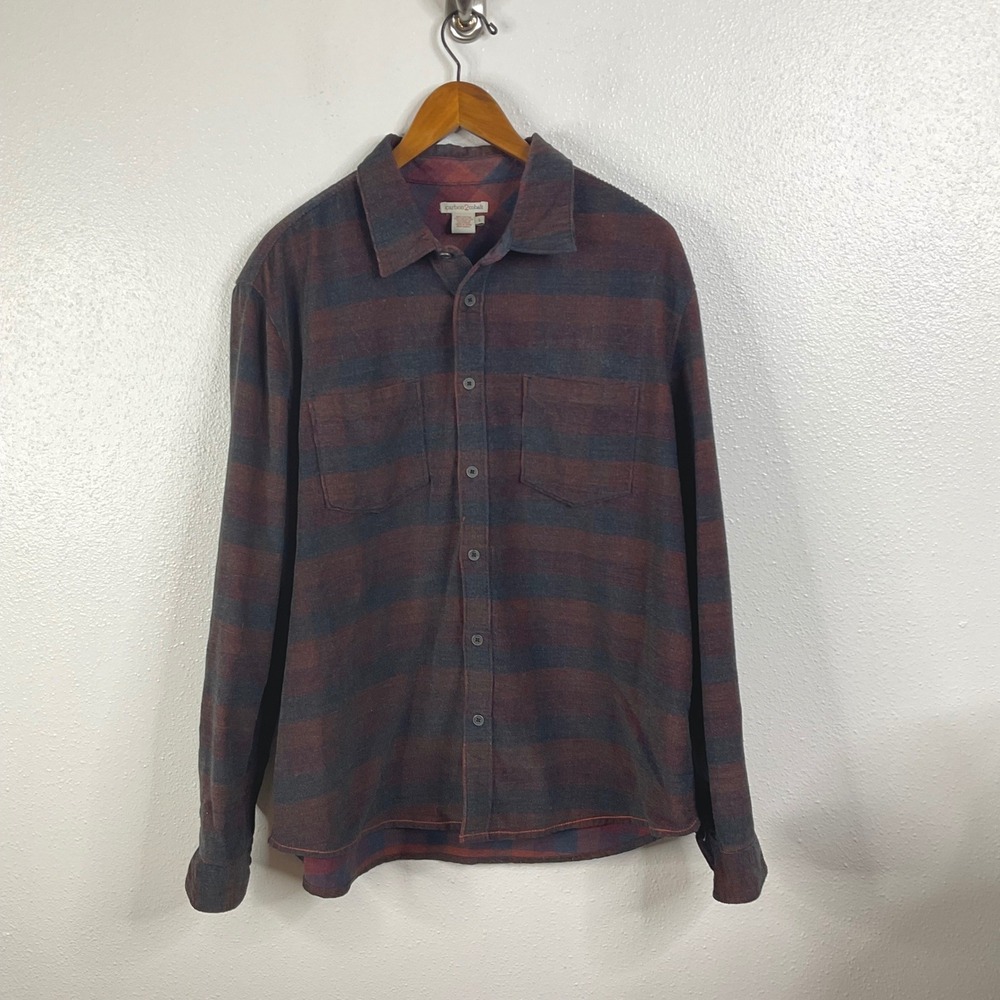 Carbon2Cobalt Plaid Long Sleeve Button Up Shirt Size‎ Large